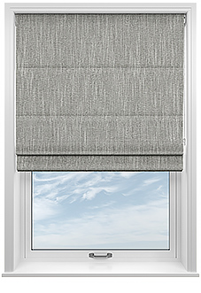 Clarendon, Serene Grey - Twist&Fit Roman Blind